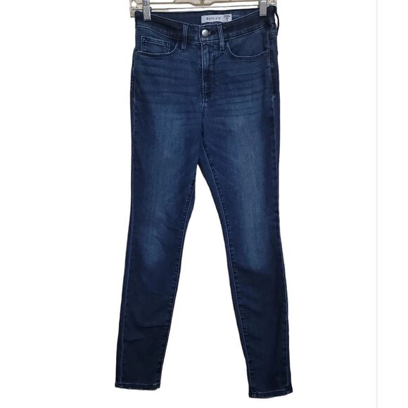 Atletha Blue Denim Mid-Rise Women's Jeans Sz 4 - Picture 1 of 9